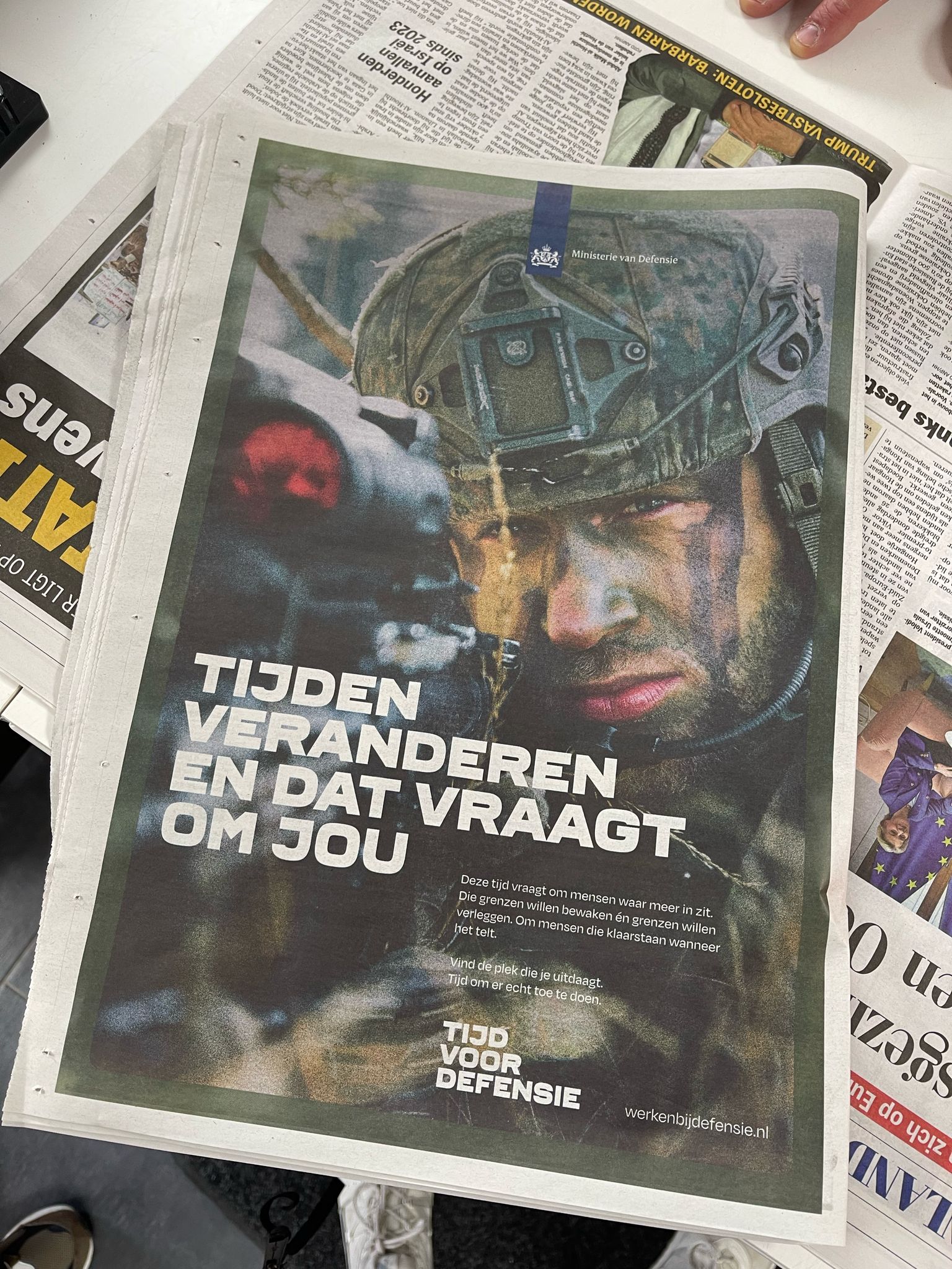 Defensie introductie advertentie gijs joris dentsu ministerie